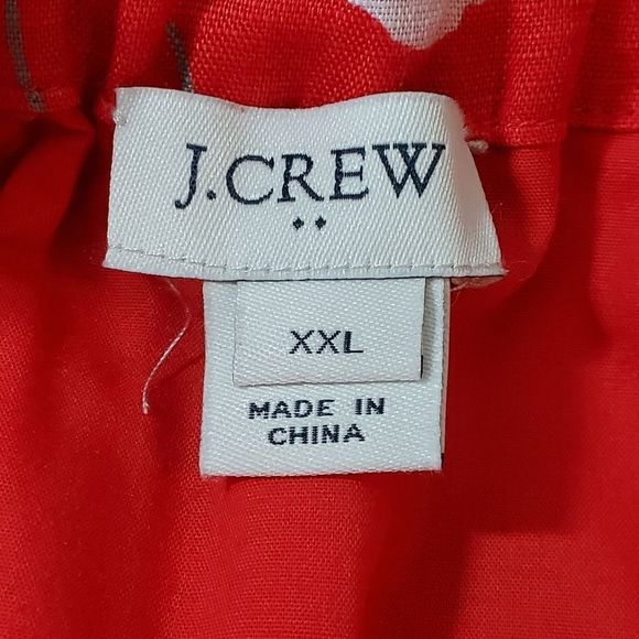 J crew linen blend floral poppy boho skirt plus XXL New - Picture 8 of 9